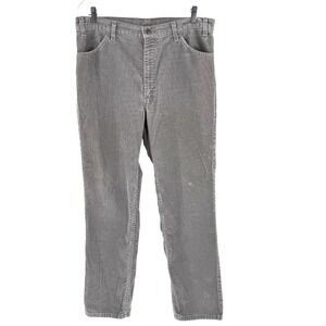 Vintage Levis 515 Corduroy Jeans Men's 36x30 Gray USA Made 90s Cords 1991 Preppy